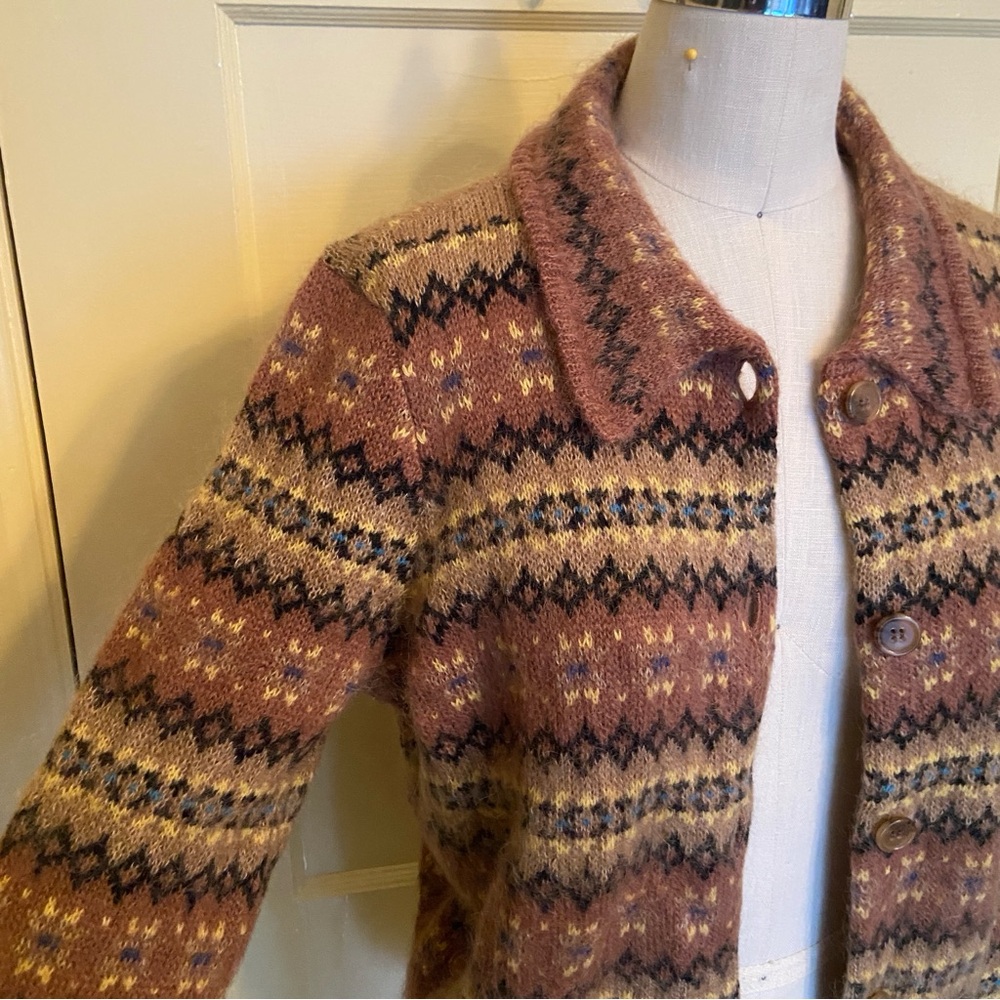 $398 Dôen Natia Fairisle Cardigan - Picture 6 of 11